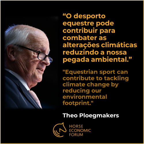 Theo Ploegmakers: “O deporto equestre pode contribuir para combater as alterações climáticas reduzindo a nossa pegada ambiental”